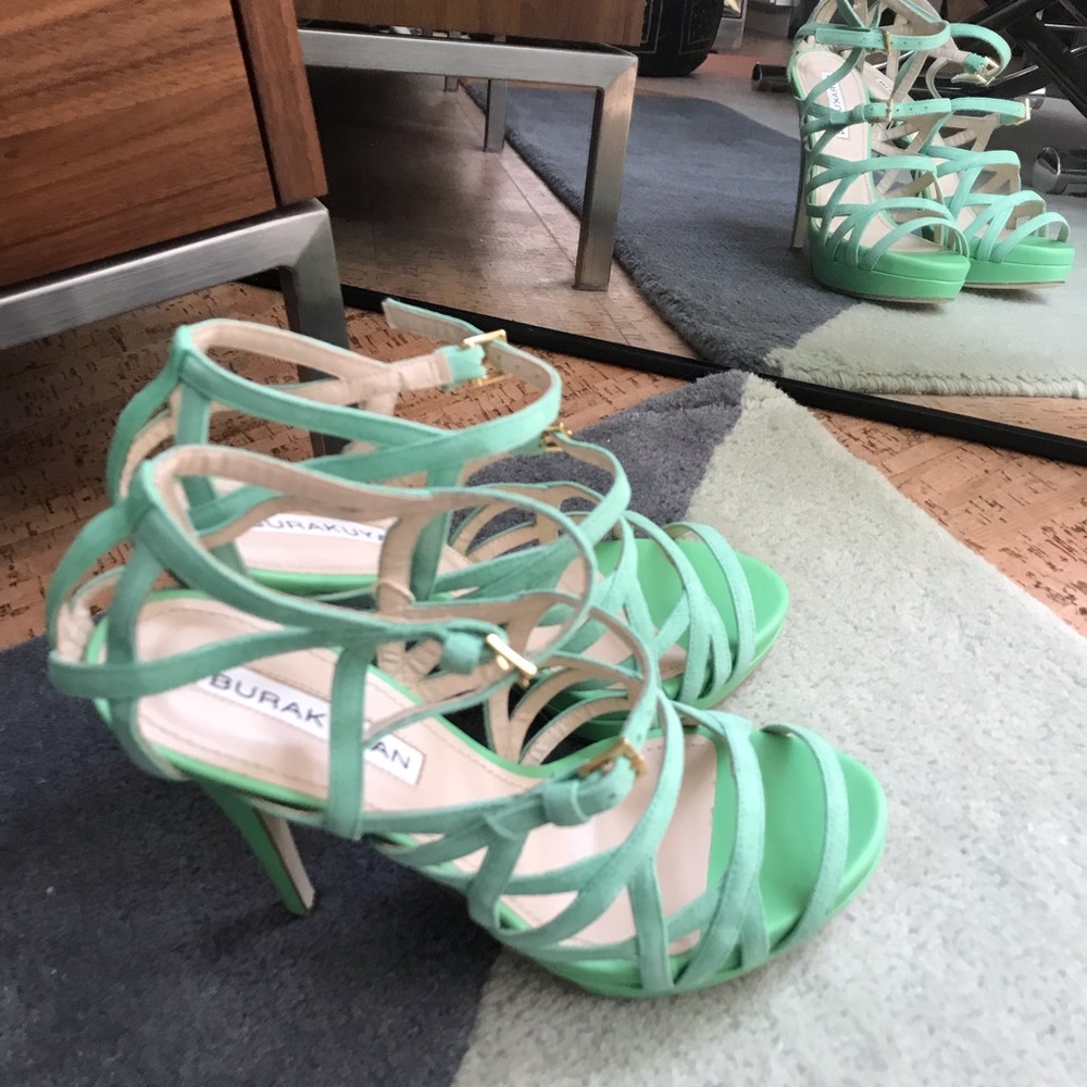 Burakuyan Lamb Skin Mint Color Sandal